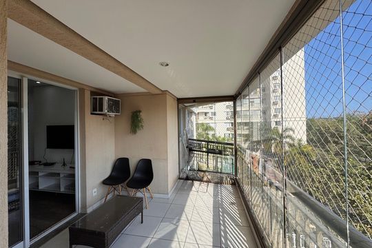 Varanda de apartamento para alugar com 2 quartos, 75m² em Recreio dos Bandeirantes, Rio de Janeiro