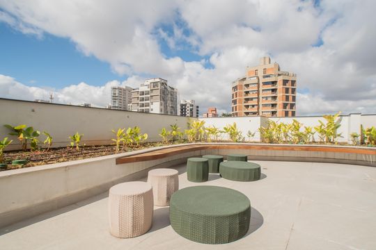 Área comum - Terraço de kitnet/studio para alugar com 1 quarto, 27m² em Vila Clementino, São Paulo