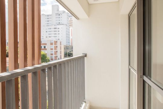 Varanda de kitnet/studio para alugar com 1 quarto, 27m² em Vila Clementino, São Paulo
