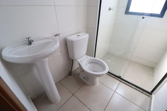 Banheiro Social de apartamento para alugar com 2 quartos, 50m² em Grand Ville, Uberlândia