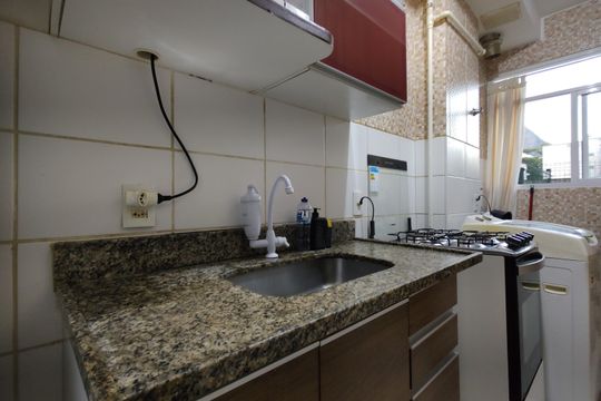 Cozinha - Armários de apartamento à venda com 2 quartos, 75m² em Vargem Grande, Rio de Janeiro
