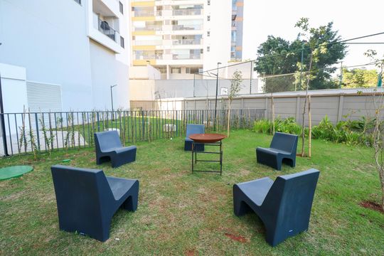 Área comum - Lareira de apartamento para alugar com 2 quartos, 54m² em Santo Amaro, São Paulo