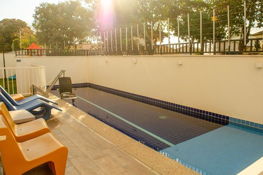 Área comum - Piscina de apartamento para alugar com 2 quartos, 60m² em Setor Marechal Rondon, Goiânia