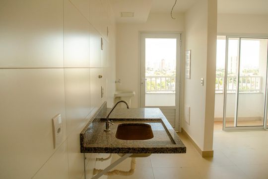 Cozinha de apartamento para alugar com 2 quartos, 60m² em Setor Marechal Rondon, Goiânia