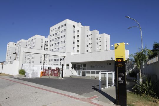 Fachada de apartamento à venda com 3 quartos, 68m² em Palmeiras, Belo Horizonte