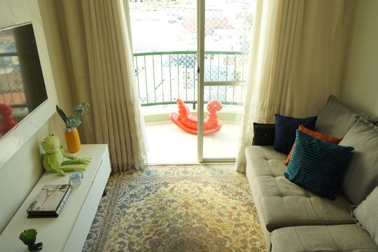 Sala de apartamento à venda com 2 quartos, 50m² em Chácara Califórnia, São Paulo