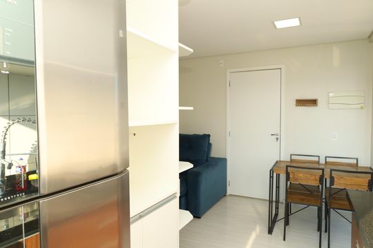 Cozinha de apartamento à venda com 2 quartos, 40m² em Vila Campanela, São Paulo