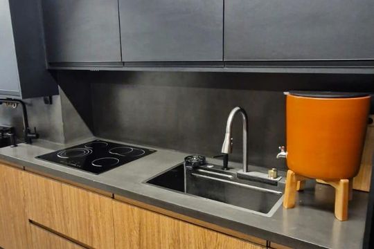 Cozinha de apartamento para alugar com 1 quarto, 85m² em Vila Zilda, São Paulo