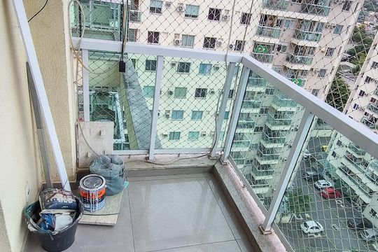 Varanda da Sala de apartamento à venda com 2 quartos, 60m² em Penha, Rio de Janeiro