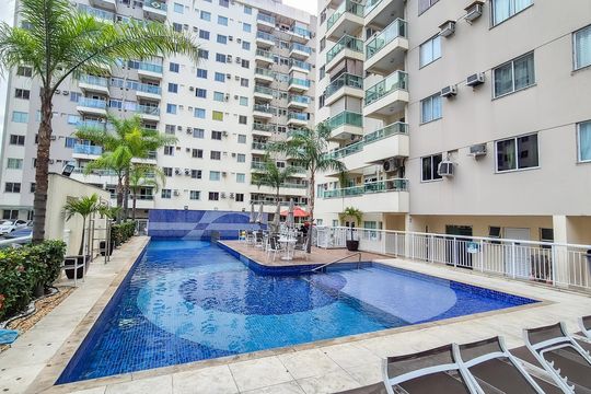 Área comum - Piscina de apartamento à venda com 2 quartos, 60m² em Penha, Rio de Janeiro