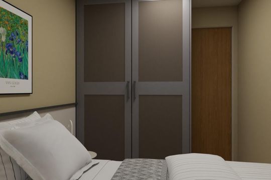 Quarto de apartamento à venda com 2 quartos, 37m² em Vila Nova Conceição, São Paulo