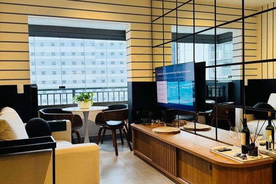 Sala de apartamento à venda com 2 quartos, 37m² em Vila Nova Conceição, São Paulo