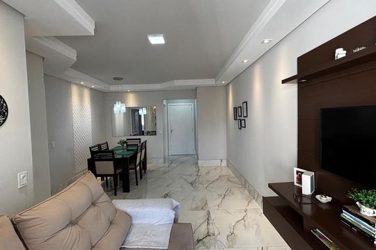 Sala - Sala de Jantar  de apartamento à venda com 3 quartos, 91m² em Vila Santa Teresa, Santo André