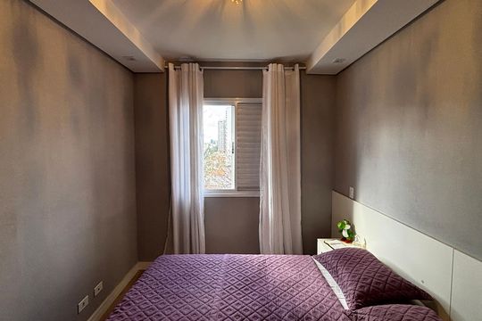 Suite de apartamento à venda com 3 quartos, 91m² em Vila Santa Teresa, Santo André