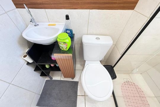 Banheiro Social de apartamento para alugar com 2 quartos, 45m² em Chácara Contagem, Contagem