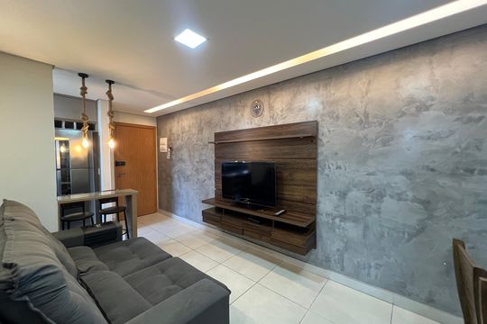 Sala de apartamento para alugar com 2 quartos, 47m² em Cabral, Contagem