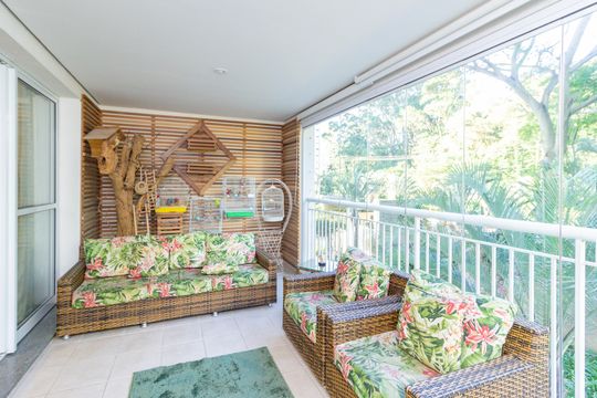 Varanda Sala de apartamento à venda com 3 quartos, 107m² em Jardim Santo Elias, São Paulo