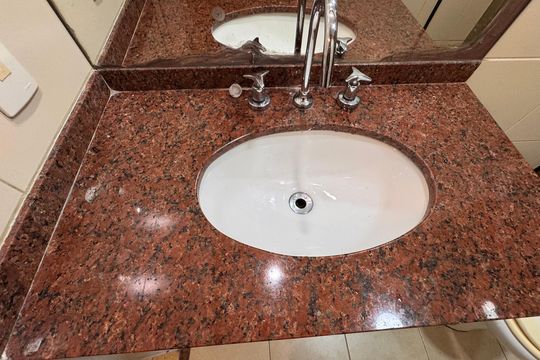 Banheiro Social de apartamento à venda com 3 quartos, 104m² em Recreio dos Bandeirantes, Rio de Janeiro