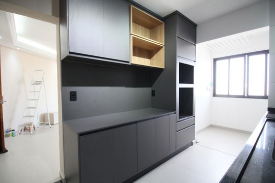 Cozinha de apartamento para alugar com 3 quartos, 68m² em Jardim Henriqueta, Taboão da Serra