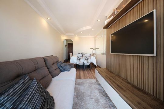 Sala de apartamento à venda com 2 quartos, 55m² em Vila Marieta, São Paulo
