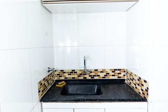 Cozinha de kitnet/studio à venda com 1 quarto, 22m² em Água Branca, São Paulo