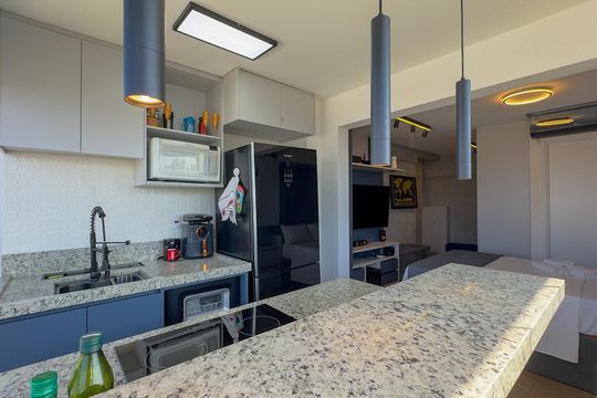 Studio de kitnet/studio para alugar com 1 quarto, 31m² em Santo Amaro, São Paulo