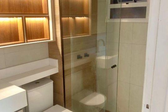 Banheiro de apartamento para alugar com 2 quartos, 50m² em Moquetá, Nova Iguaçu