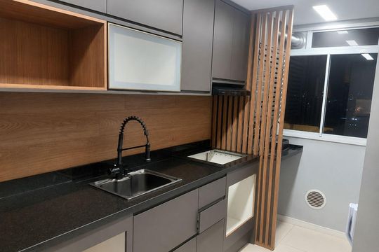 Cozinha de apartamento para alugar com 2 quartos, 50m² em Moquetá, Nova Iguaçu