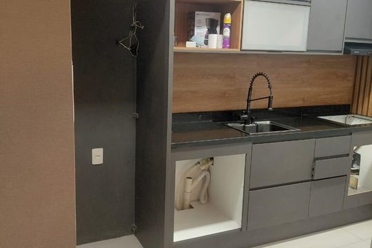 Cozinha de apartamento para alugar com 2 quartos, 50m² em Moquetá, Nova Iguaçu
