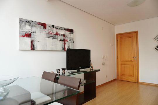 Sala  de apartamento para alugar com 2 quartos, 53m² em Santo Agostinho, Belo Horizonte
