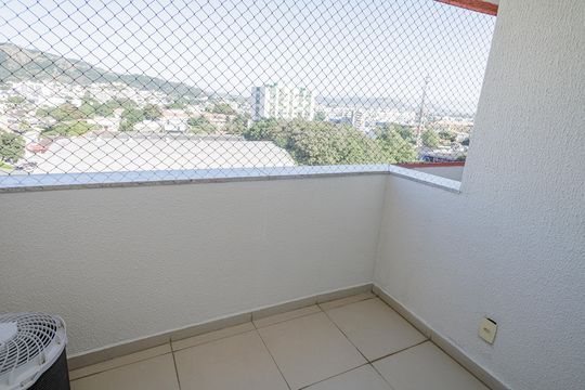 Varanda de apartamento para alugar com 1 quarto, 35m² em Campo Grande, Rio de Janeiro
