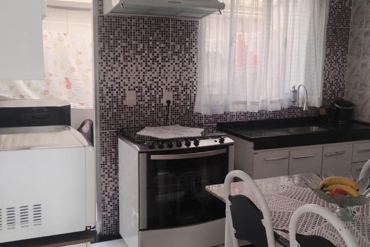 Cozinha de casa de condomínio à venda com 2 quartos, 50m² em Vila João Ramalho, Santo André