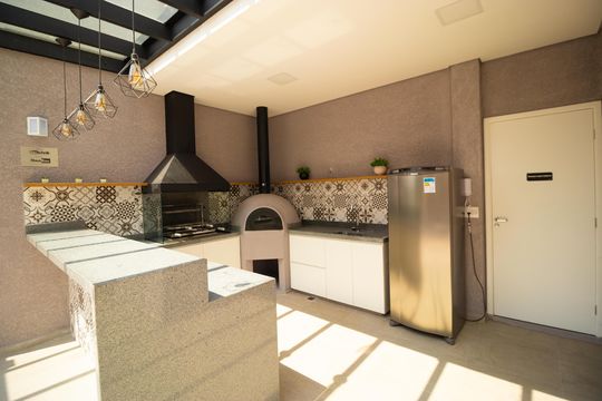Área comum - Churrasqueira de apartamento para alugar com 2 quartos, 49m² em Jardim Samambaia, Campinas