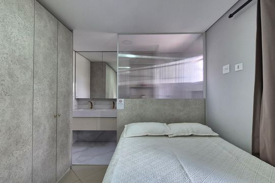 Suíte  de apartamento para alugar com 2 quartos, 110m² em Parque Novo Oratório, Santo André