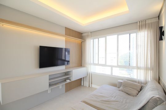 Sala de TV de apartamento à venda com 3 quartos, 138m² em Vila Andrade, São Paulo