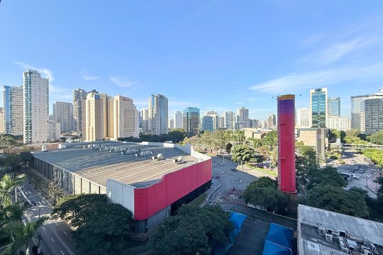 Vista  de kitnet/studio para alugar com 1 quarto, 24m² em Vila Cordeiro, São Paulo