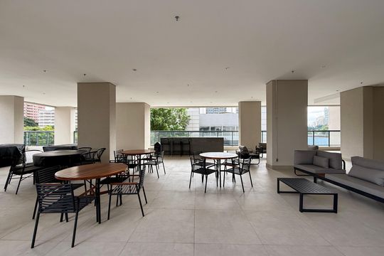 Área comum de kitnet/studio para alugar com 1 quarto, 24m² em Vila Cordeiro, São Paulo