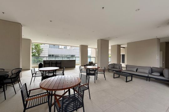 Área comum de kitnet/studio para alugar com 1 quarto, 24m² em Vila Cordeiro, São Paulo