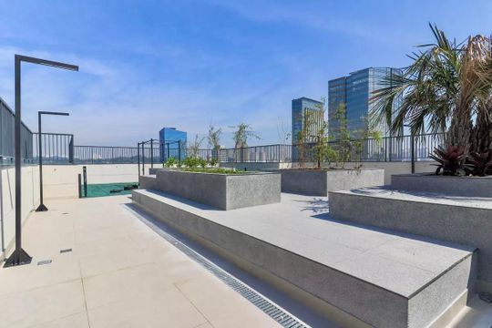 Área comum de kitnet/studio para alugar com 1 quarto, 24m² em Vila Cordeiro, São Paulo