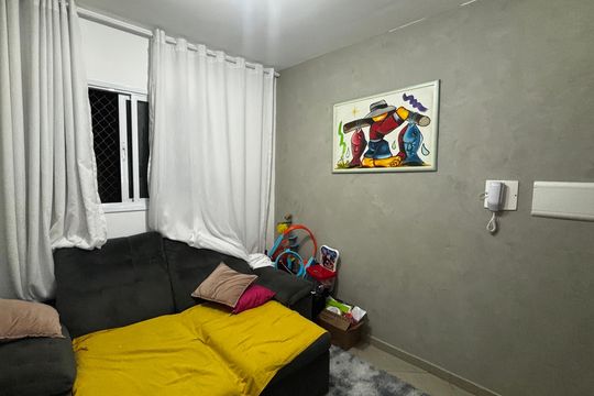Sala de apartamento à venda com 2 quartos, 40m² em Parque Novo Oratório, Santo André