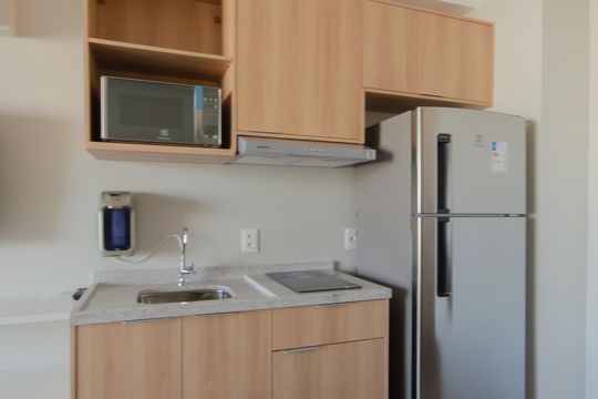 Cozinha de kitnet/studio para alugar com 1 quarto, 32m² em Ipiranga, São Paulo