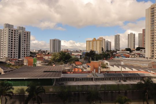 Vista da Varanda Gourmet de apartamento à venda com 3 quartos, 78m² em Campestre, Santo André