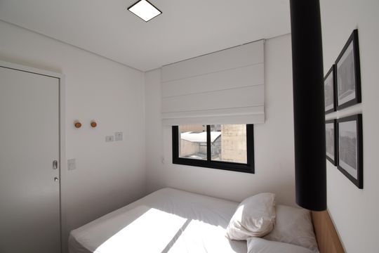 Suíte do Studio de apartamento para alugar com 1 quarto, 35m² em Centro, Curitiba
