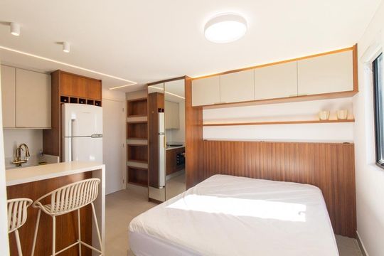 Studio de kitnet/studio para alugar com 1 quarto, 23m² em Novo Mundo, Curitiba