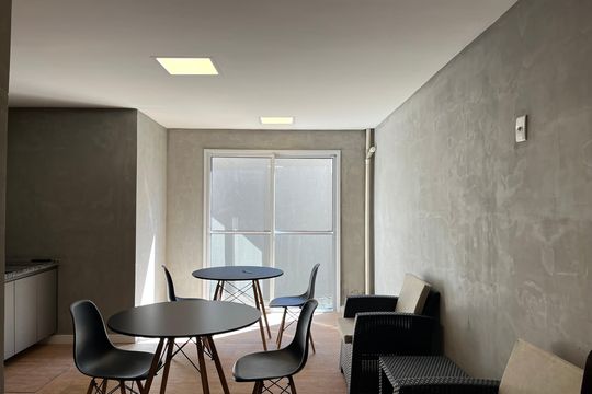 Área comum - Salão de festas de kitnet/studio à venda com 1 quarto, 25m² em Barra Funda, São Paulo