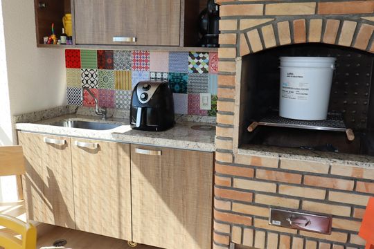 Varanda e área gourmet de apartamento à venda com 3 quartos, 130m² em Jardim Avelino, São Paulo