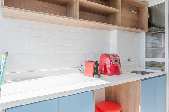 Área de Serviço de kitnet/studio para alugar com 1 quarto, 33m² em Pinheiros, São Paulo