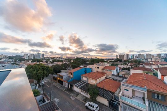 Vista da Varanda da Cobertura e Área Gourmet de apartamento para alugar com 2 quartos, 80m² em Vila Scarpelli, Santo André