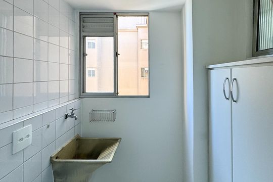 Área de Serviço de apartamento para alugar com 2 quartos, 54m² em Jardim Colonial, São Bernardo do Campo