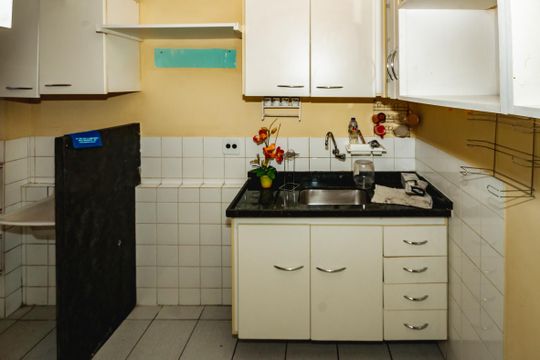 Cozinha de apartamento à venda com 2 quartos, 50m² em Dom Silverio, Belo Horizonte